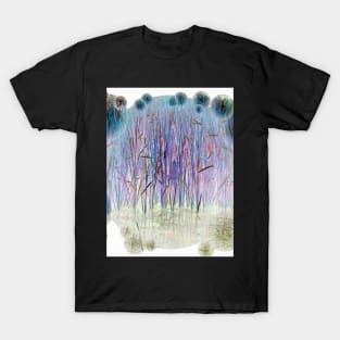 Light Blue Reeds-Available As Art Prints-Mugs,Cases,Duvets,T Shirts,Stickers,etc T-Shirt